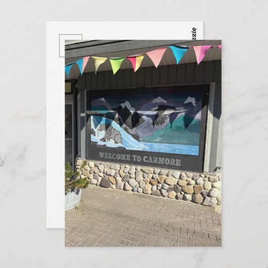 Town of Canmore in Alberta Canada Postkarte (Vorne/Hinten)