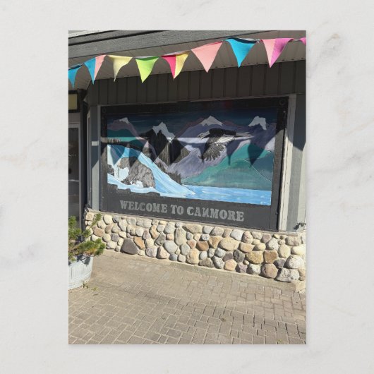 Town of Canmore in Alberta Canada Postkarte (Vorderseite)