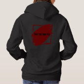 Town-Rot-Druck-Kapuzenpullover Hoodie (Rückseite)