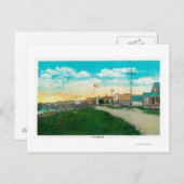 Town View Fairbanks, AlaskaFairbanks, AK Postkarte (Vorne/Hinten)