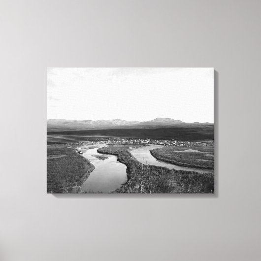 Town View Iditarod, Alaska Fotograf Leinwanddruck (Vorderseite)