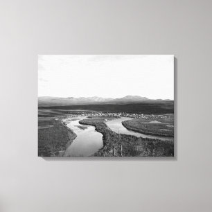 Town View Iditarod, Alaska Fotograf Leinwanddruck