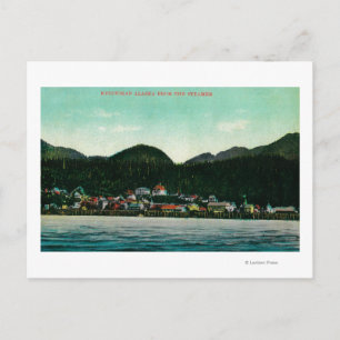 Town View Ketchikan, Alaska von Steamer Postkarte