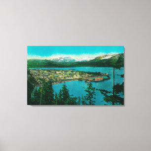 Town View Seward, AlaskaSeward, AK Leinwanddruck