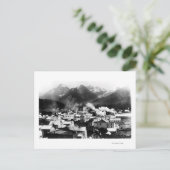 Town View Sitka, Alaska mit Pyramide Postkarte (Stehend Vorderseite)