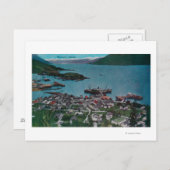 Town View Wrangell, AlaskaWrangell, AK Postkarte (Vorne/Hinten)