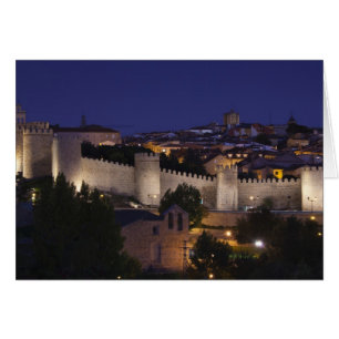 Town walls from Los Cuarto Postes, dusk