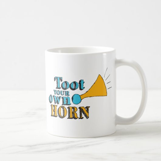 Town your own Horn Inspiration Art Horn Art Kaffeetasse (Rechts)