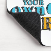 Town your own Horn Inspiration Art Horn Art Mousepad (Ecke)