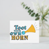 Town your own Horn Inspiration Art Horn Art Postkarte (Stehend Vorderseite)