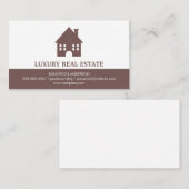 Town Zuhause Icon Real Anwesen Agent Visitenkarte (Vorne/Hinten)