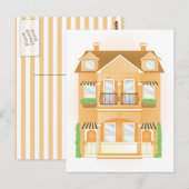 Townhouse Postkarte (Vorne/Hinten)