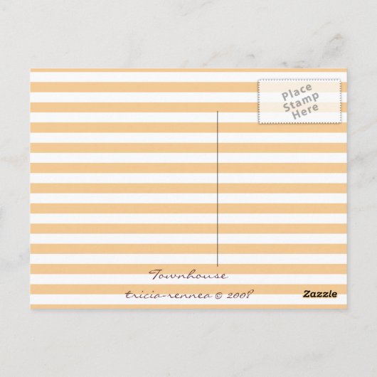 Townhouse Postkarte (Rückseite)
