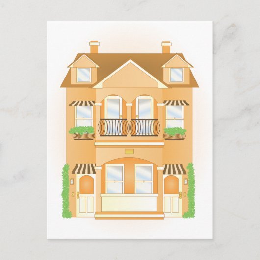 Townhouse Postkarte (Vorderseite)