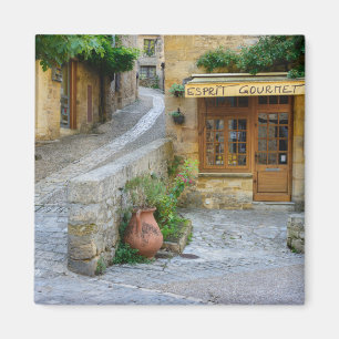 Townscape in Dordogne, Frankreich Magnet