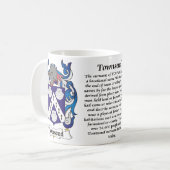Townsend Familien-Wappen Tasse (Vorderseite Links)