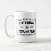 TOWNSEND MASSACHUSETTS Hometown-Masse MA Townie Kaffeetasse (Links)