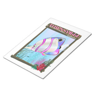 Townsville Australia Tropischer Fisch Reiseplakat Notizblock