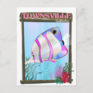 Townsville Australia Tropischer Fisch Reiseplakat Postkarte