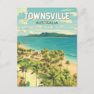 Townsville Australien Reise Kunst Vintage Postkarte