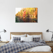 Towpath Autumn Glory (Ohio) Canvas Print Leinwanddruck (Insitu (Schlafzimmer))