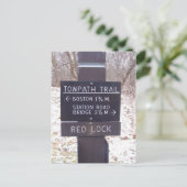 Towpath Trail Sign, Cuyahoga Valle Nationalpark Postkarte (Stehend Vorderseite)