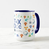 Tox Doc Tasse, Blue Tone, 15 oz. Tasse (VorderseiteRechts)