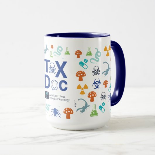 Tox Doc Tasse, Blue Tone, 15 oz. Tasse (VorderseiteRechts)