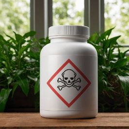 Toxic COSHH Aufkleber