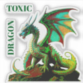TOXIC DRAGON  AUFKLEBER (Vorderseite)