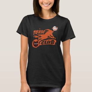 Toxic Halloween Club Hexe Mit Gruseliger Katze Tox T-Shirt