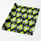 Toxic Neon Wrapping Paper Geschenkpapier (Ungerollt)