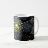 Toxic Rune Gamer Emblem Kaffeetasse (VorderseiteRechts)