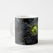 Toxic Rune Gamer Emblem Kaffeetasse (Vorderseite Links)