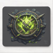 Toxic Rune Gamer Emblem Mousepad (Vorne)