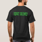 "Toxic Silence" T-shirt med logo fram + text bak (Rückseite)