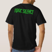 "Toxic Silence" T-shirt med logo fram + text bak (Rückseite)