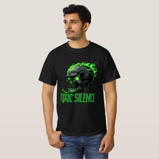"Toxic Silence" T-shirt med logo + text (Vorne ganz)