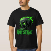 "Toxic Silence" T-shirt med logo + text (Vorderseite)