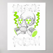 Toxic Skull Drifter Aufkleber  Poster (Vorne)