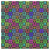 Toxic Skulls goth-punk-Kunst Stoff (Muster)