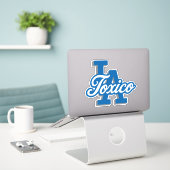 Toxico Car Schutzhelm Aufkleber Sticker (Laptop auf Schreibtisch)