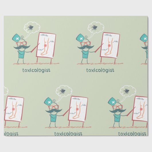 Toxikologe Geschenkpapier (Flach)
