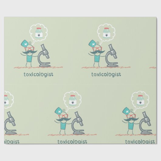 Toxikologe Geschenkpapier (Flach)