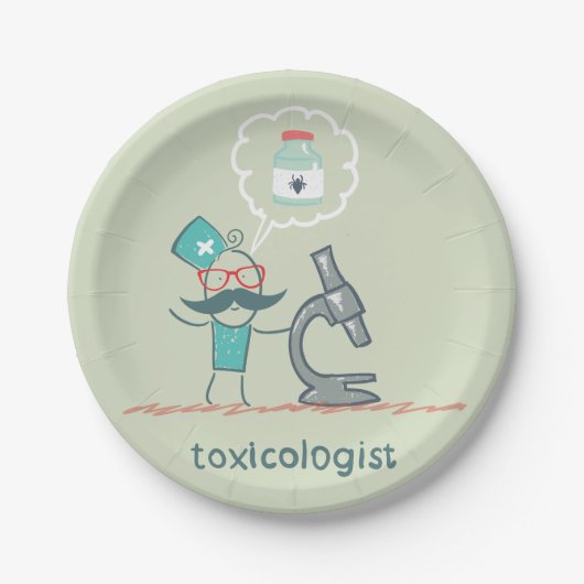 Toxikologe Pappteller (Vorderseite)