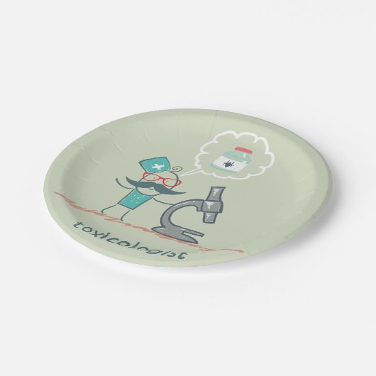 Toxikologe Pappteller (Schrägansicht)