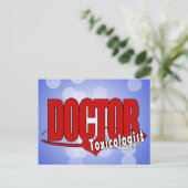 TOXIKOLOGISTIN DES LOGOS POSTKARTE (Stehend Vorderseite)