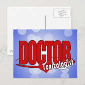 TOXIKOLOGISTIN DES LOGOS POSTKARTE (Vorne/Hinten)