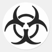 toxisch runder aufkleber (Vorderseite)