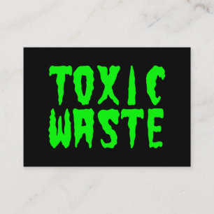 TOXISCHE ABFÄLLE VISITENKARTE
